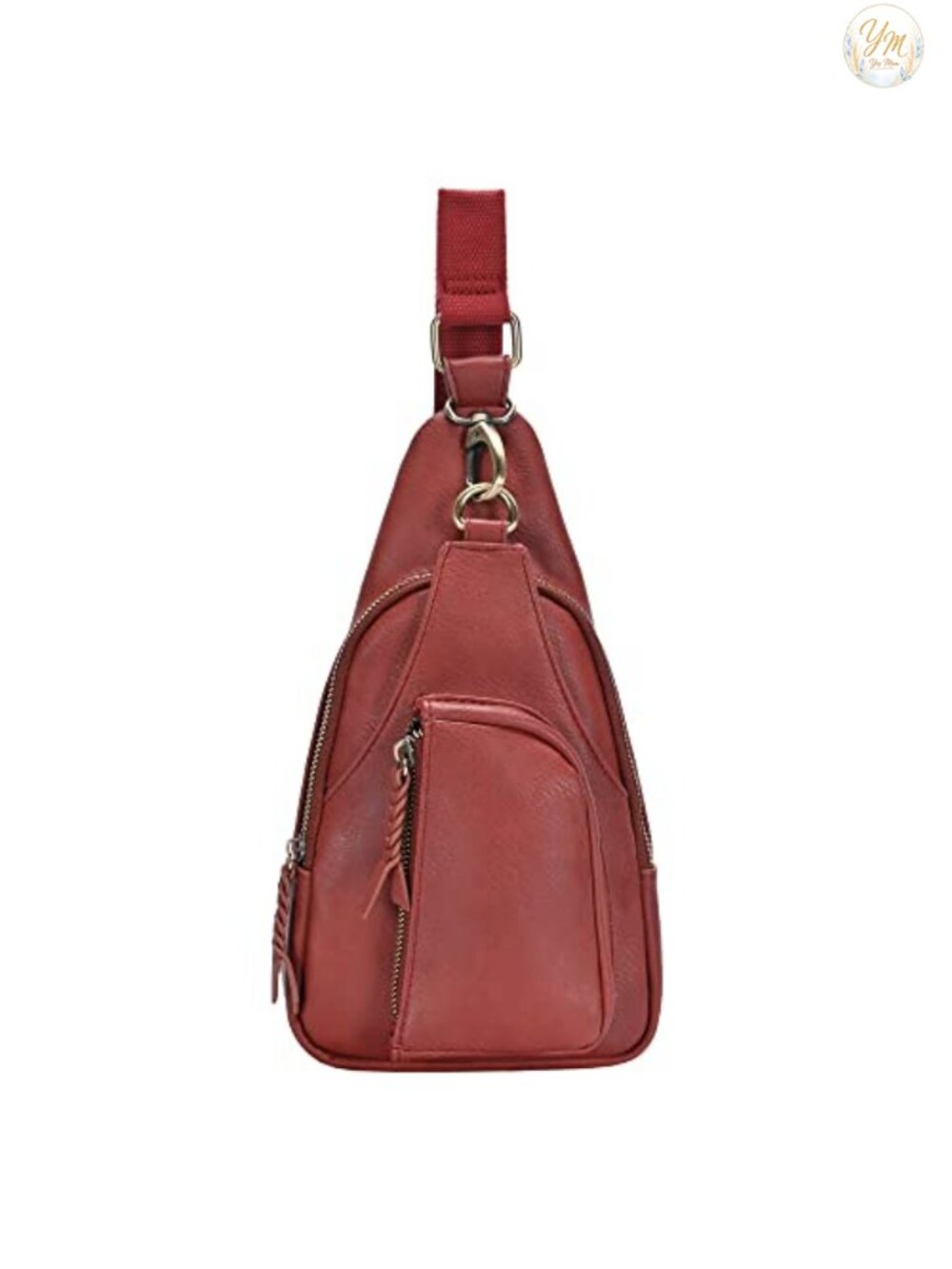 Vegan Leather Crossbody Sling Bag for Women Adjustable Strap